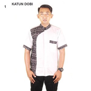 Baju Koko Kombinasi Rubi