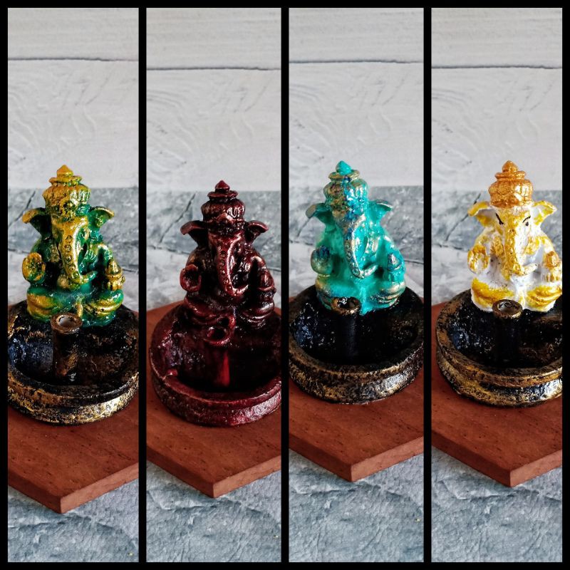 Tempat Dupa Ganesha Gradasi / Tempat Dupa Bali Murah / Tempat Dupa Fiber / Patung Ganesha / Hiasan Ruang Tamu / Souvenir Pernikahan / Kado Unik / Craft Dewata