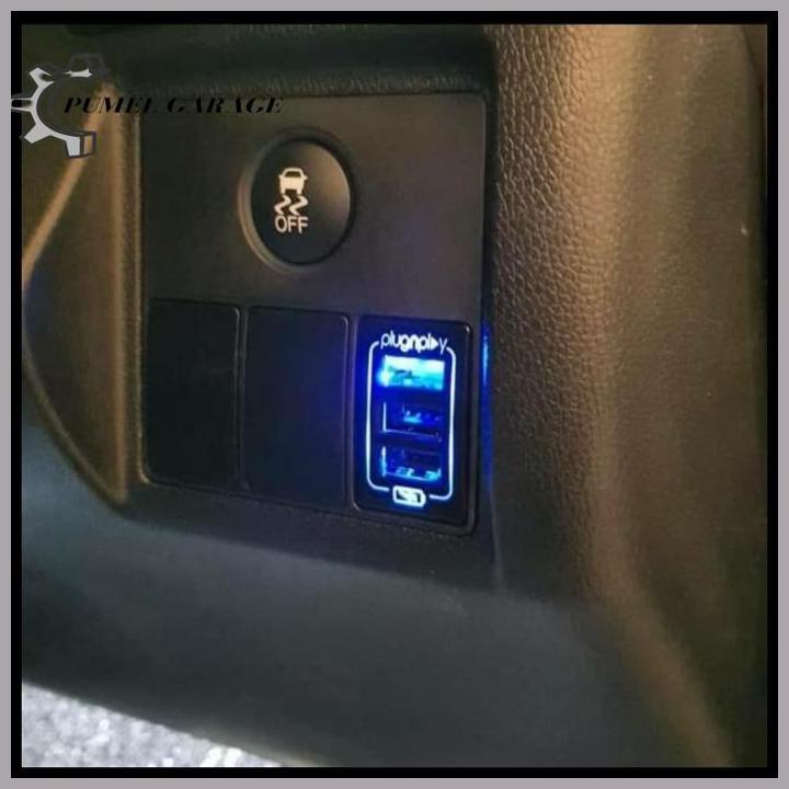 Hrv 2014- Usb Fast Charging Honda Socket Plug & Play Charger Hp Mobil Berkualitas