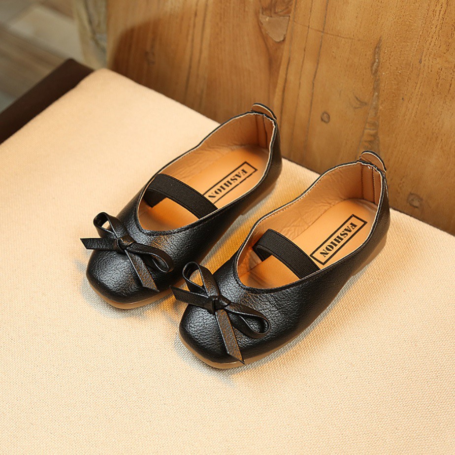 MQ119- Sepatu anak perempuan IMPORT motif pita simple model elegan