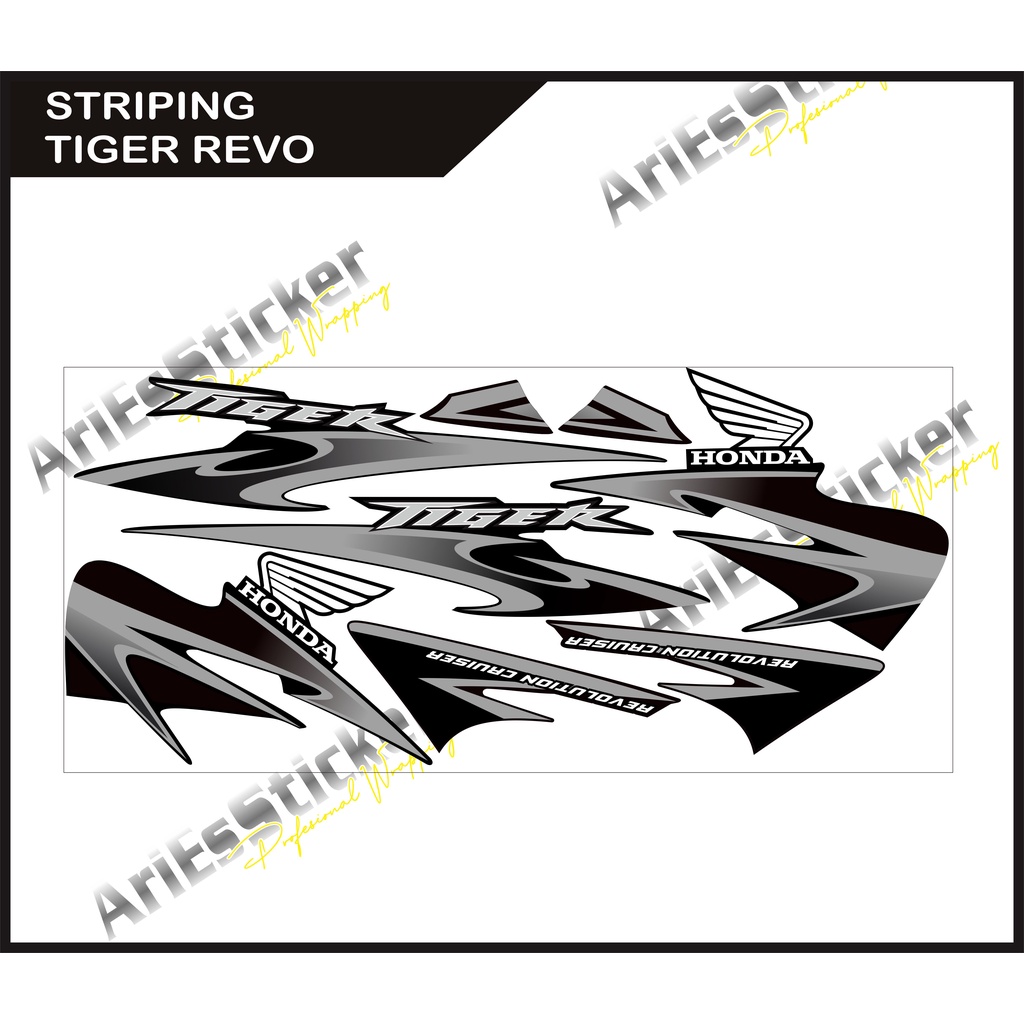 striping sticker Honda tiger revo 2013 copy original