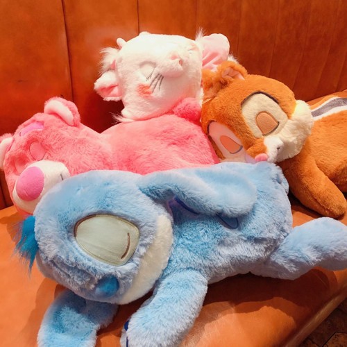 BONEKA SLEEPING FLUFFY STITCH LOTSO WINNIE THE POOH FLYING DUMBO GAJAH CHIP CHIPMUNK DALE MARIE CAT