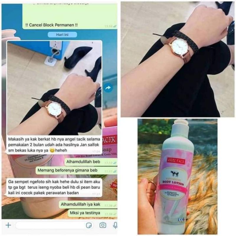 ANGEL TACIK Handbody Lotion pemutih | Booster whitening BPOM Original