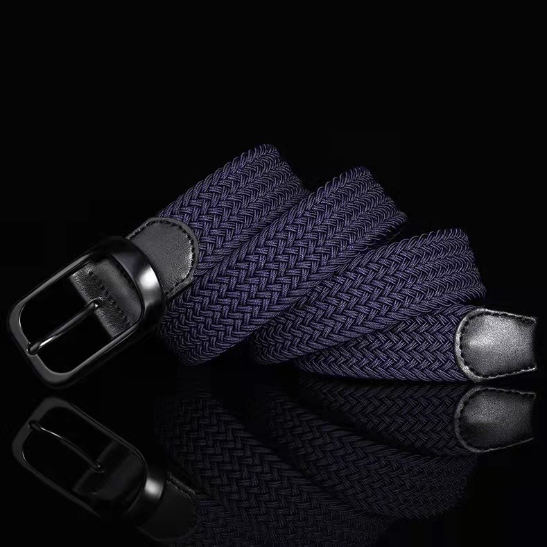 Sabuk pria karet anyam elastis,Classic Woven Stretch Belt BGS-PD050094