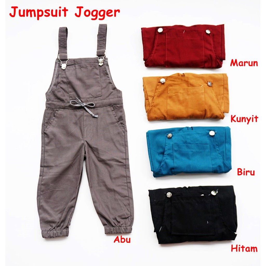 Jumpsuit Jogger Katun Baju Kodok Anak Unisex