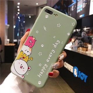 Casing Tempered Glass Motif Kartun  Untuk Vivo  V5 V5s V9 