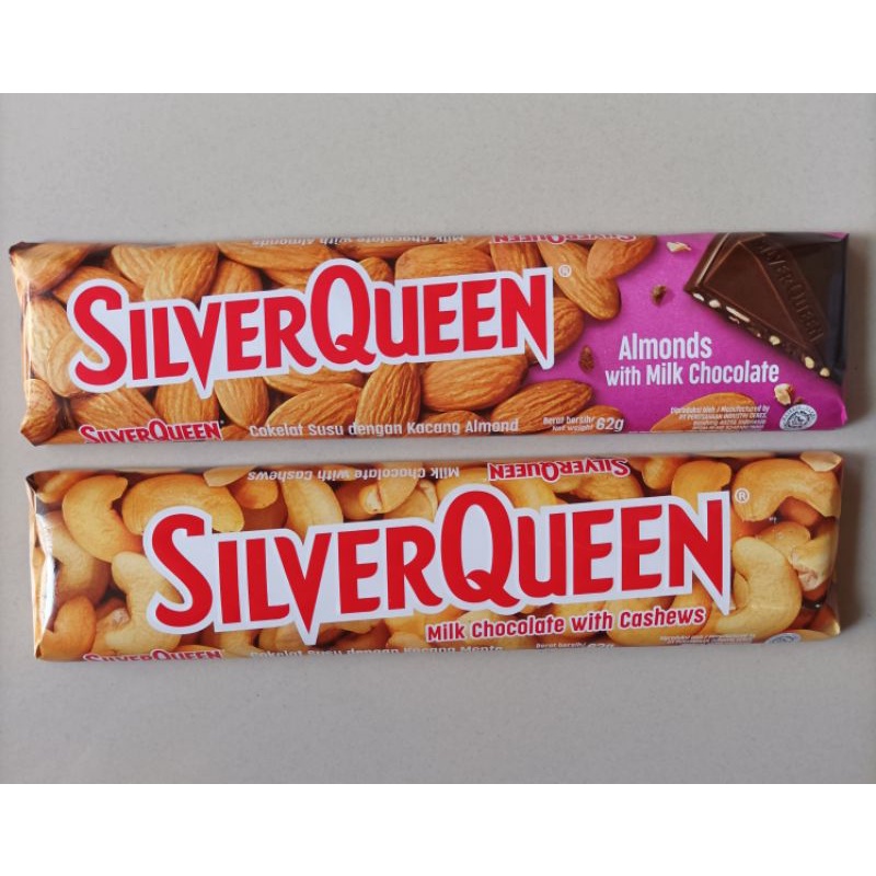 

silverqueen 58grm almond dan mede