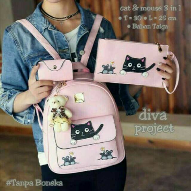 Tas wanita tas Ransel cewek gendong anak remaja sekolah