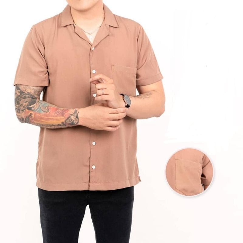 Kemeja Polos Kemeja Pendek Polos Kemeja Lengan Pendek Polos Kemeja Leher V Kemeja Kemeja Hawai Hem Polos Hem V Hem Pendek Polos Kemeja Basic BASIC COLOUR SHIRT Kemeja Pria Kemeja Polos Kemeja Distro Kemeja Murah Kemeja Pria Murah