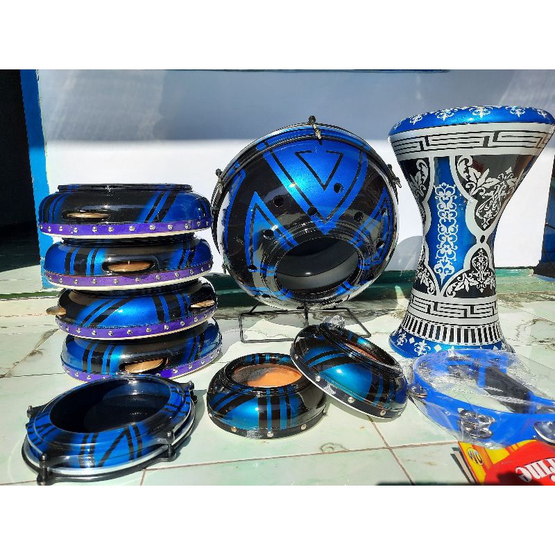 HADROH MOTIF 1SET+DARBUKA 9IN FULSET