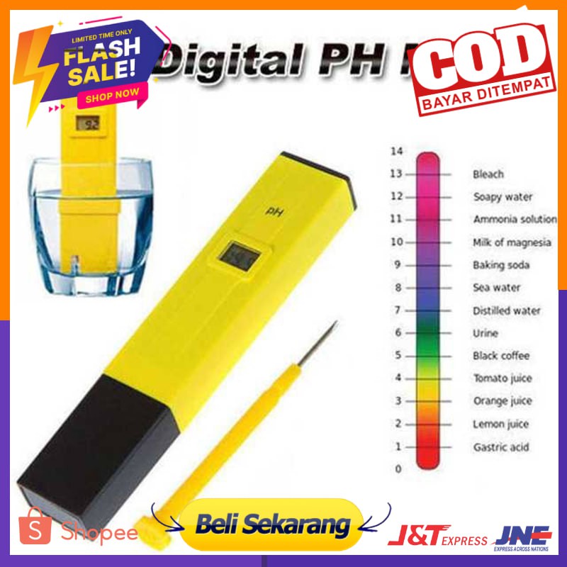 Alat Ukur Uji PH Meter Tester Pen Air Minum/Akuarium - PH-2016