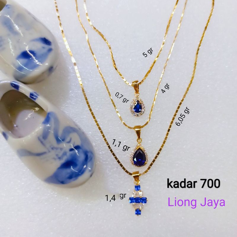 Kalung Italy kaca Emas  Kadar 700/16K