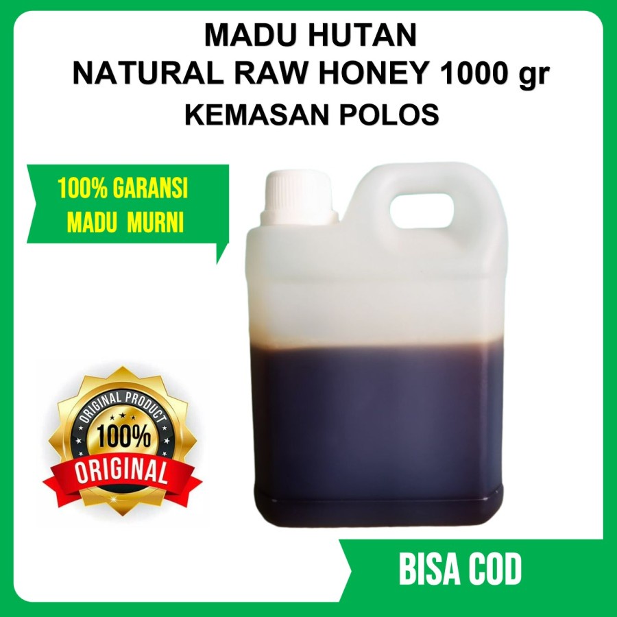 

Madu Murni 100% Asli - 1 Kg Madu Hutan Sumatera / Natural Raw Honey FREE Dus + Bubble Wrap