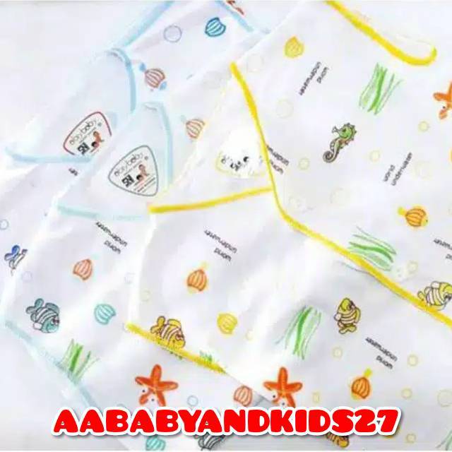 3PC BAJU BAYI ABIY BABY LENGAN KUTUNG-BAJU ABIY BABY LENGAN BUNTUNG-BAJU BAYI LEMBUT BBERKUALITAS