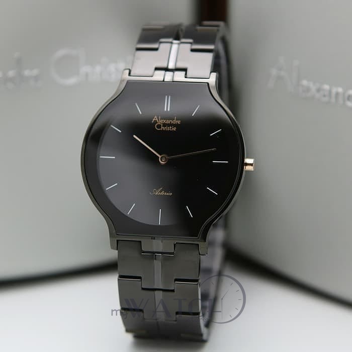 Jam Tangan Pria Alexandre Christie AC 8603 Original Black