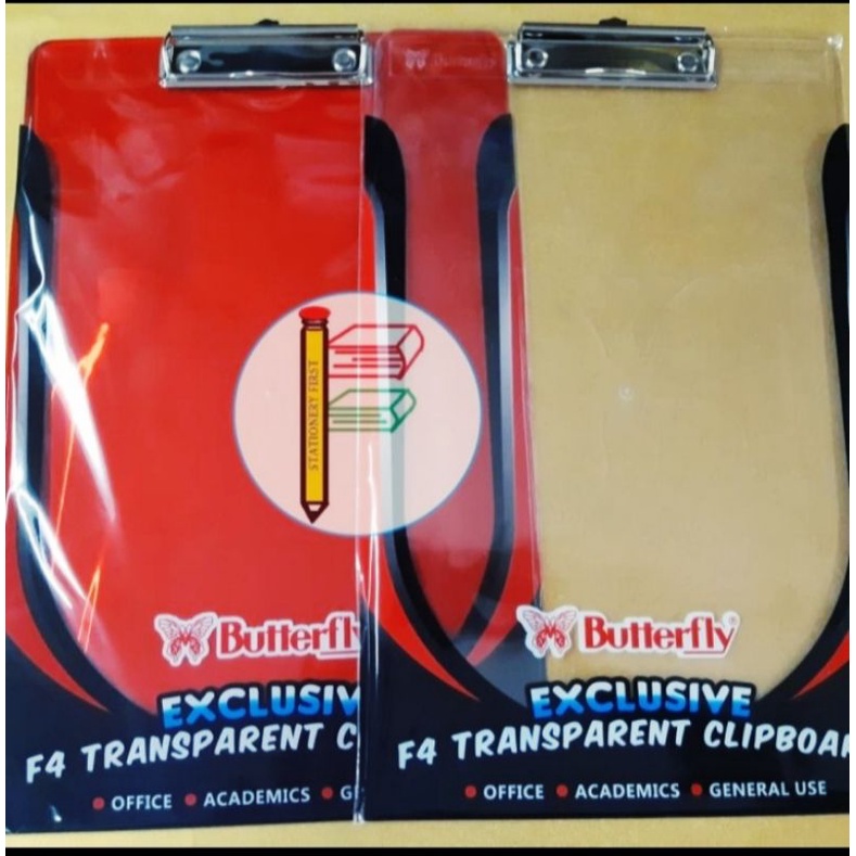 

clipboard Papan jalan Transparan baterfly F4