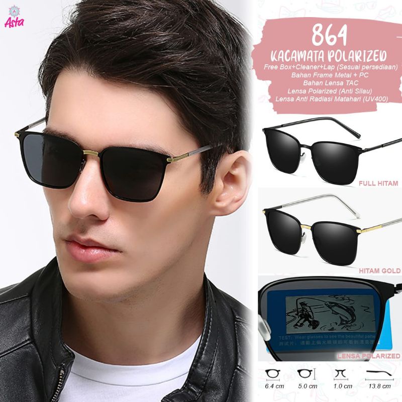 Asta 864 | Original | Kacamata Pria Terbaru Kekinian | Kacamata Pria Sunglesses | Kacamata Pria Hita