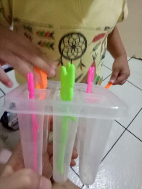Termasuk Stik |cetakan Es Krim | Cream | Lolipop |jelly Gagang Persegi (3 Set)