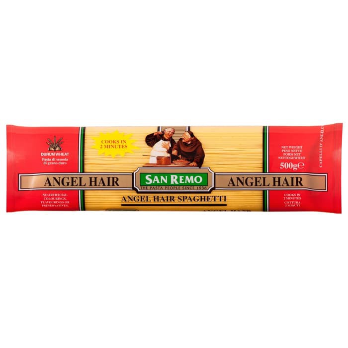 San Remo Angel Hair Spaghetti Pasta 500gr (Vegan)