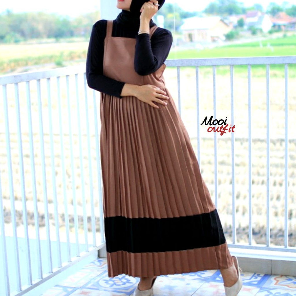 Sale! Long Dress Plisket Murah Maxi Plisket Gamis Plisket Longdress Plisket