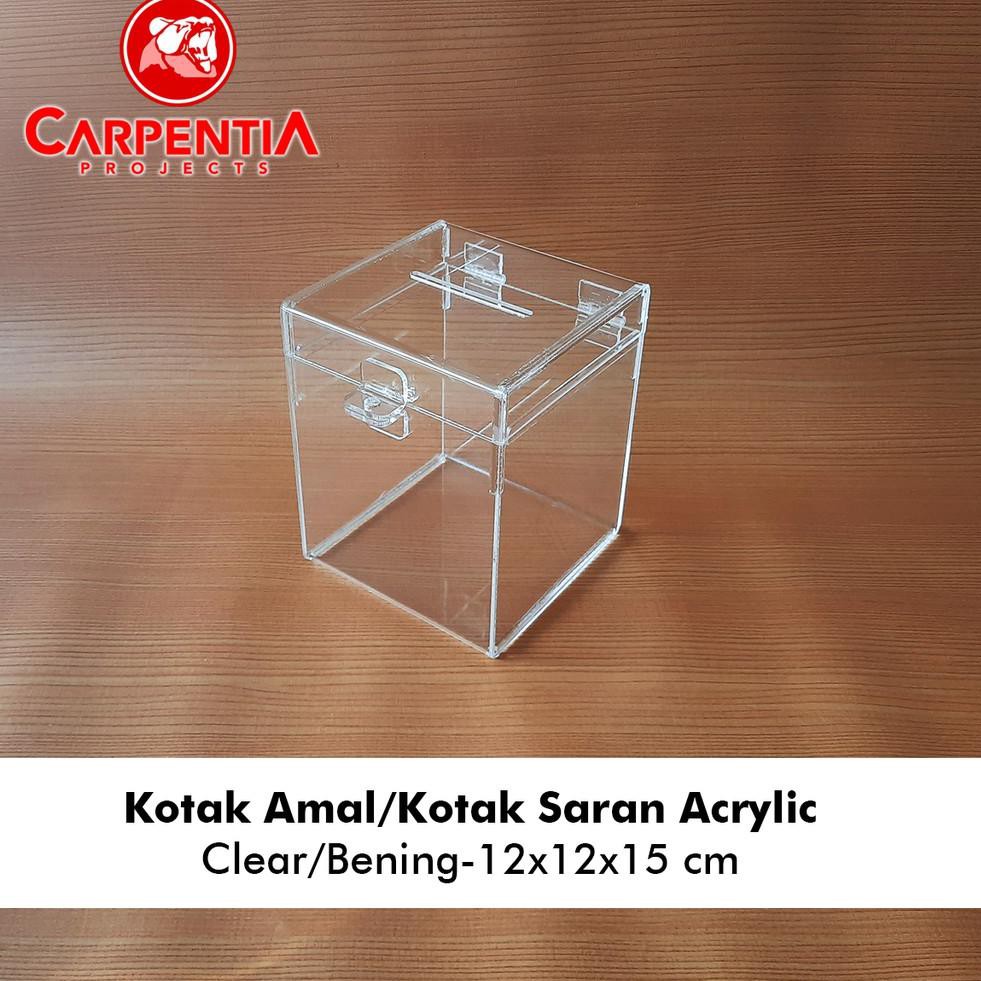 

【CT】 Kotak Amal Acrylic/Kotak Saran Akrilik 12x12x15 cm - Varian Warna - Tipe A