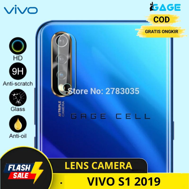 COD✅ Tempered Glass Camera Tg Antigores Kamera Vivo S1 - Pelindung Anti Gores Kamera Vivo S1 2019