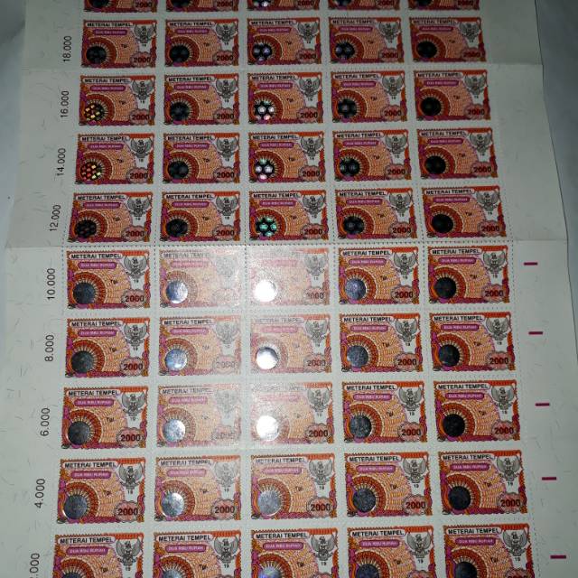 

Materai 2000 tahun 1996 sampai 1999