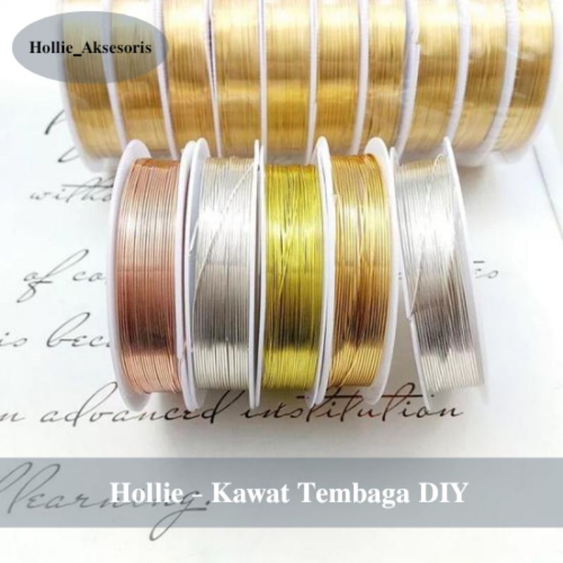 Kawat Tembaga Aksesoris Tali Kawat Manik Manik Bahan Kerajinan Tangan Perhiasan Gelang Kalung
