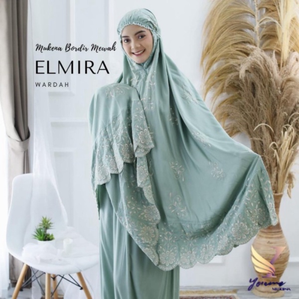 Mukena Dewasa ELMIRA Bordir Mewah - Terbaru - Wardah Limited