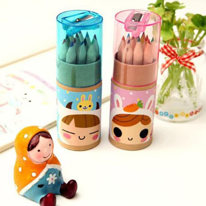 

Sale!! Pensil Warna Motif Kartun Anak Kecil Cute Girl Pencil Color Spe042 - Biru Terbaru