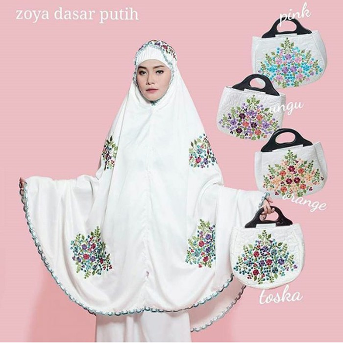 MY MUKENA BORDIR DEWASA ZOYA BROKEN WHITE