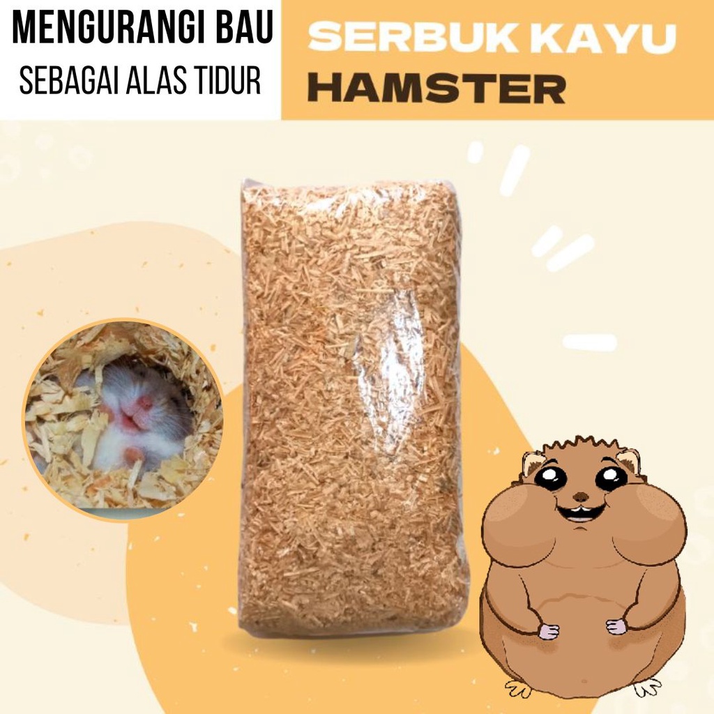 Serbuk Kayu Alas Kandang Untuk Hamster Kelinci Murah Mengurangi Bau Kotoran Kandang Tidak Menimbulkan Alergi Fezone