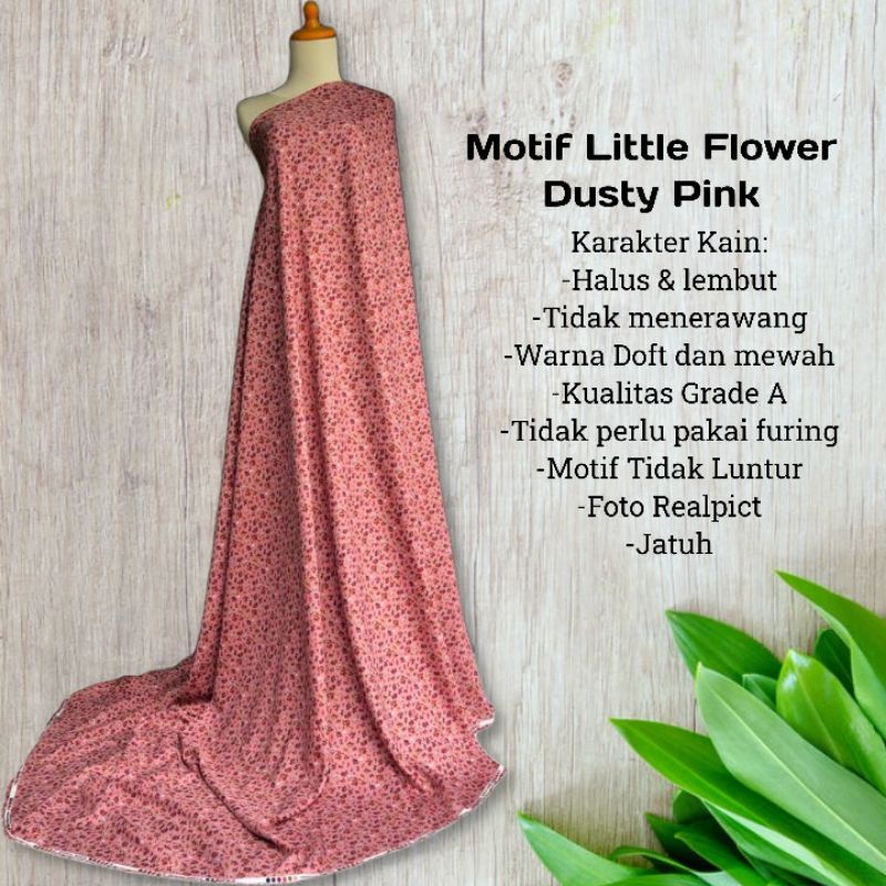 Kain Shakila Motif Little Flower harga setengah meter