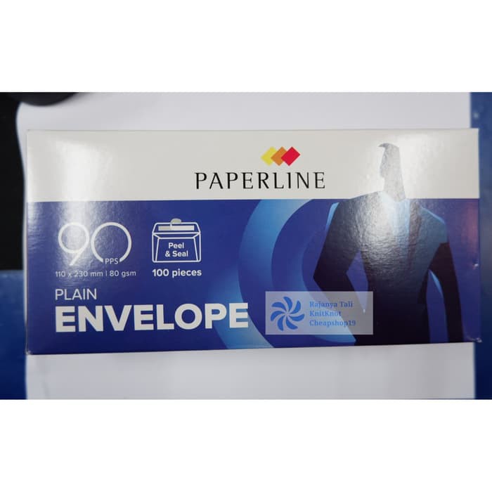 

Amplop PAPERLINE 90 Putih Polos isi 100 (110 x 220 mm) 80 Gram Gsm RJT