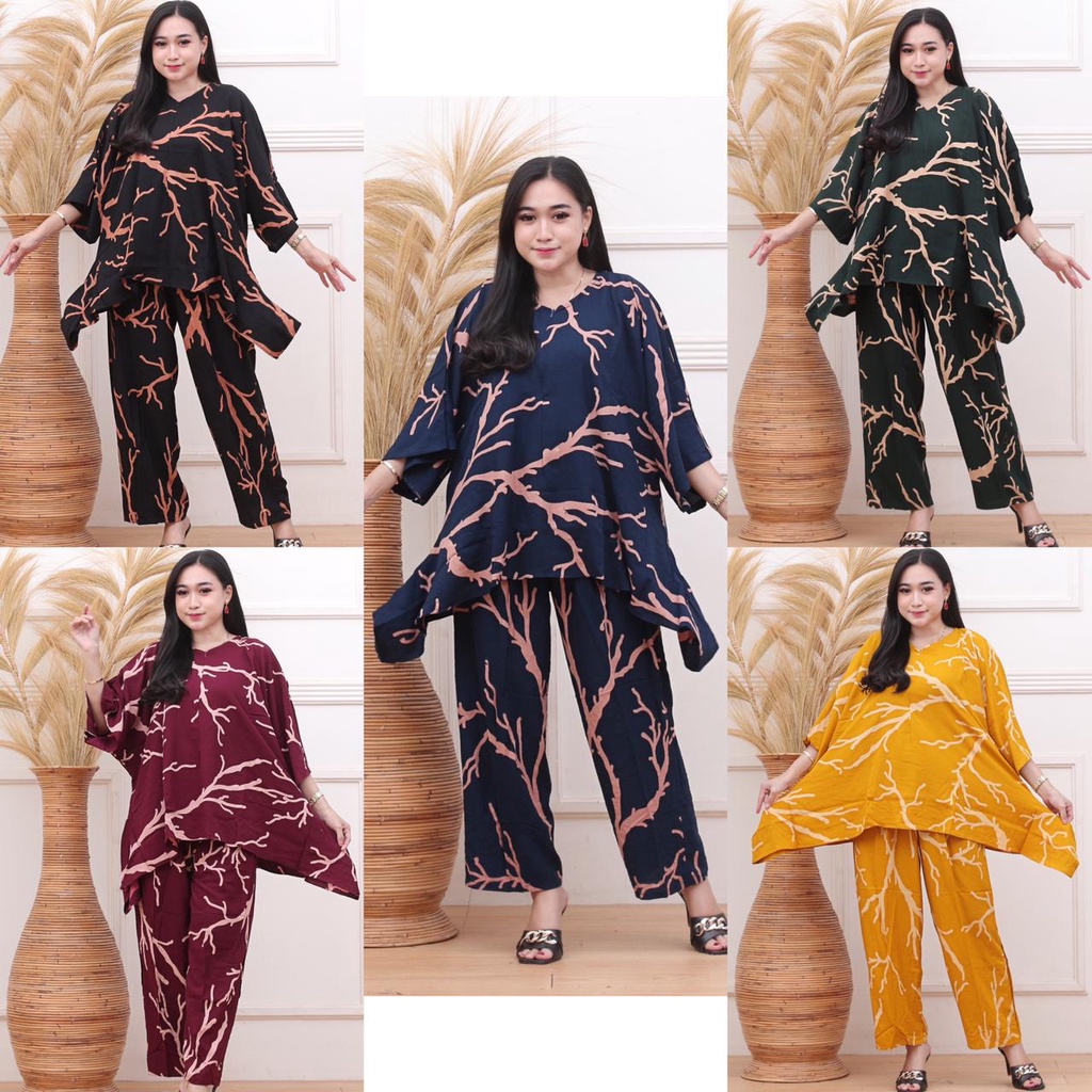 SETELAN SIBORI WAKA WAKA piyama super jumbo RAYON SUPER GRADE A | RESLETING SETELAN WANITA/SETELAN TUNIK DRESS EMIRA/ SET JUMBO/ONE SET WAKA WAKA  JUMBO/SETELAN PREMIUM/LD 130