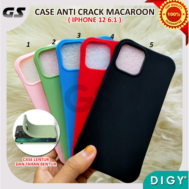 iPhone 12 5.4 12 6.1 12 6.7 iPhone 6 7 8 PLUS TPU Case Casing Anticrack Macaron Warna