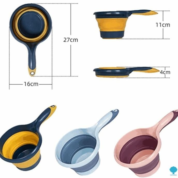 Gayung Mandi Gayung Portable Gayung Lipat Silikon