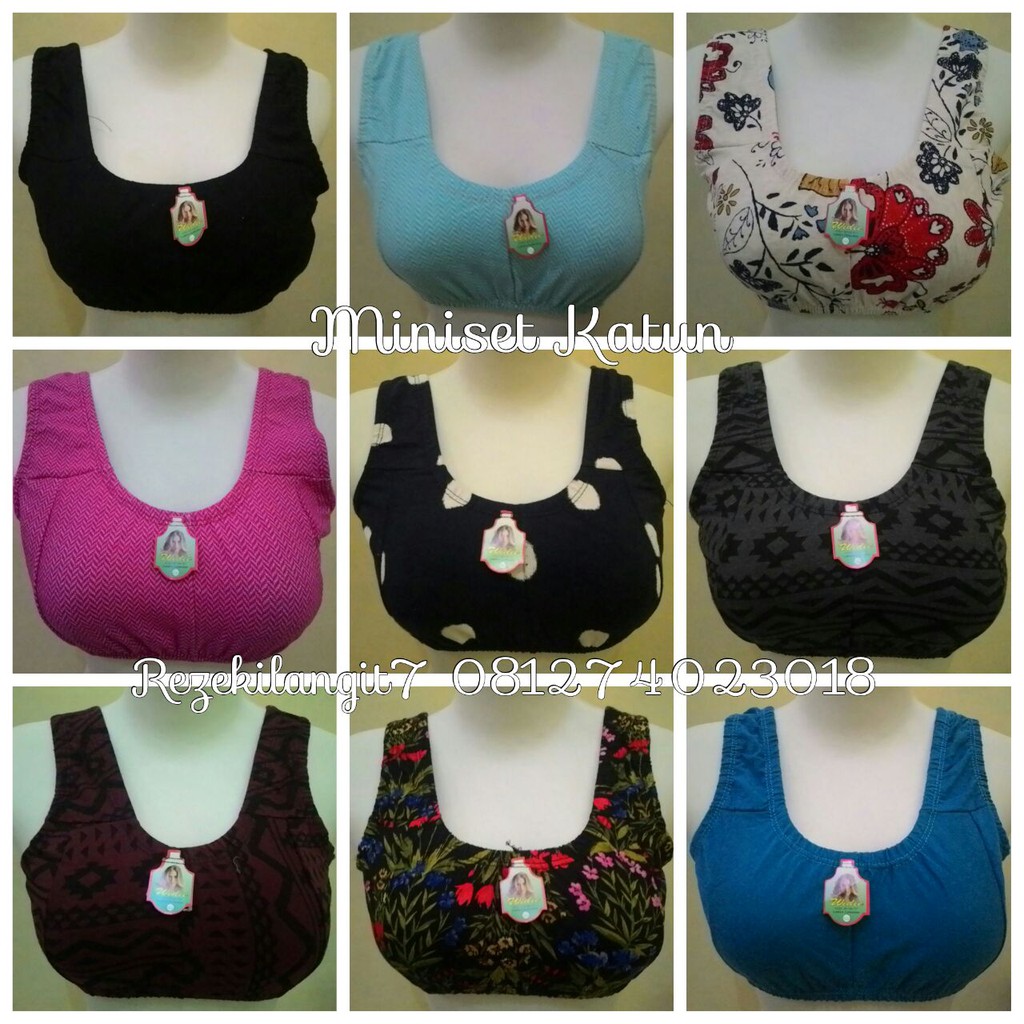 Miniset Bra Wanita Bra Murah Bra Sport Bh Sport Bra Bahan katun Dewasa Anak Remaja