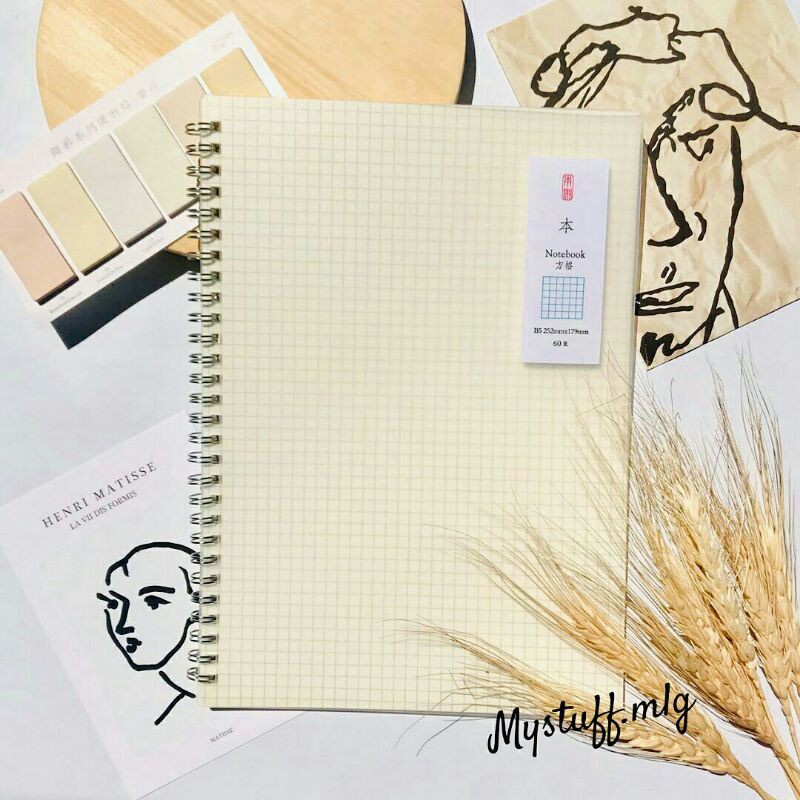 

NOTEBOOK RING A5 KOTAK/GARIS/ NOTEBOOK GRID & GARIS BUKU TULIS