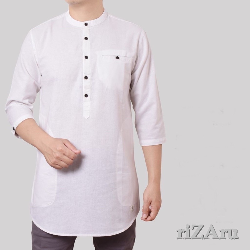 Koko Kurta Lengan 3/4 bahan baby canvas by riZAru