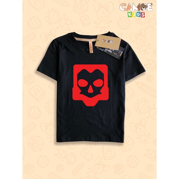 Kaos Anak KIDS Gaming Valorant Yoru Oni Mask Red Logo