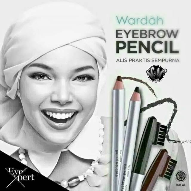 WARDAH EYEBROW PENCIL+SIKAT/WARDAH/EYEBROW WARDAH/PENSIL ALIS WARDAH/PENSIL ALIS/ PENSIL ALIS+SIKAT