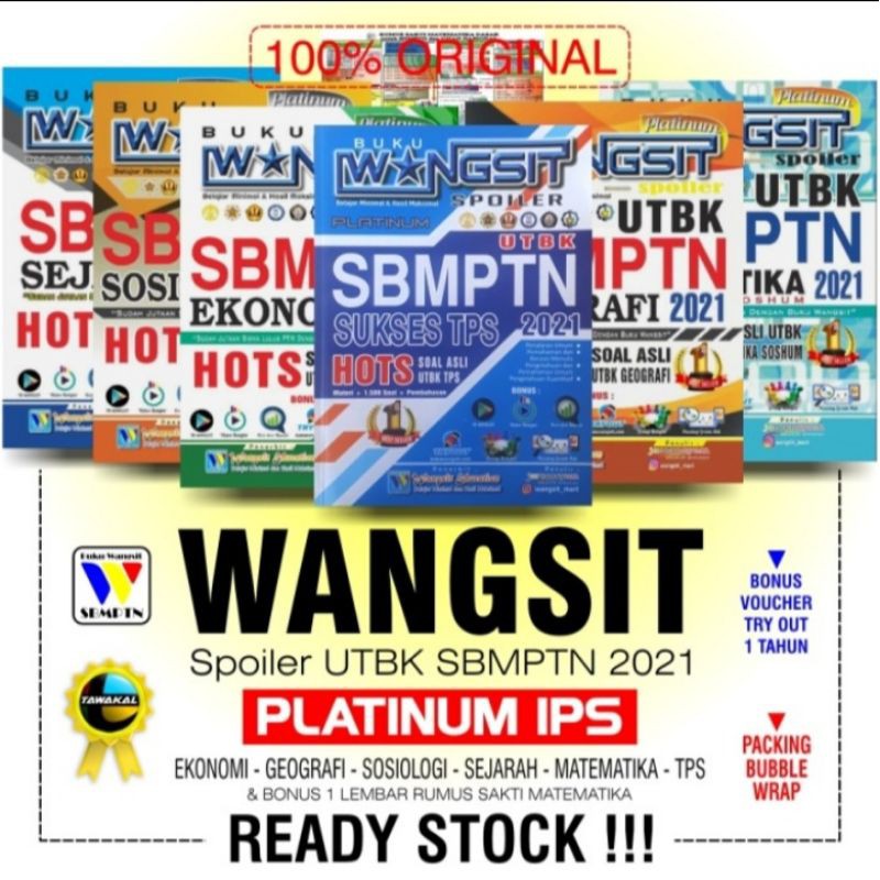 READY / PLATINUM IPS / UTBK SBMPTN 2021 / BUKU WANGSIT