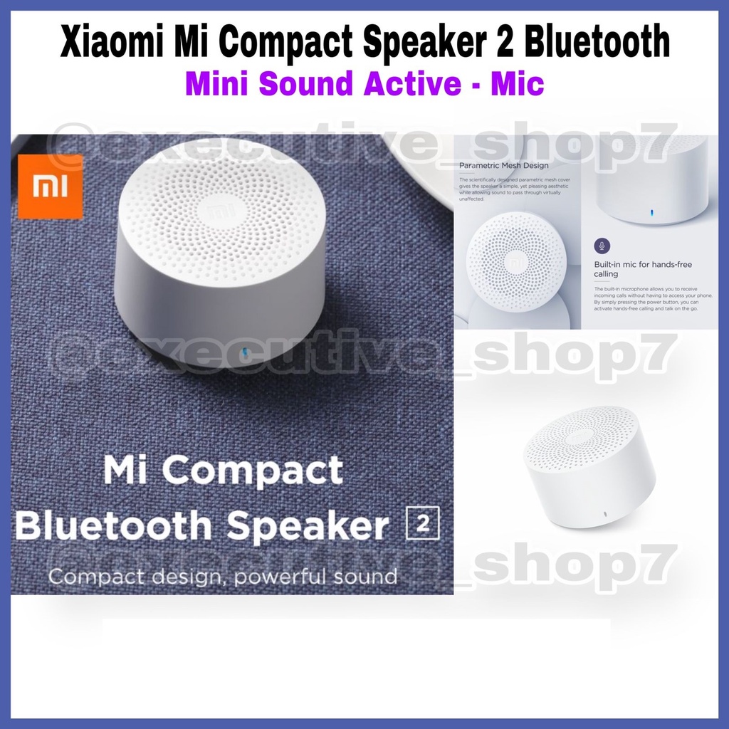 Compact Speaker 2 Bluetooth  - Mini Sound Active - Mic