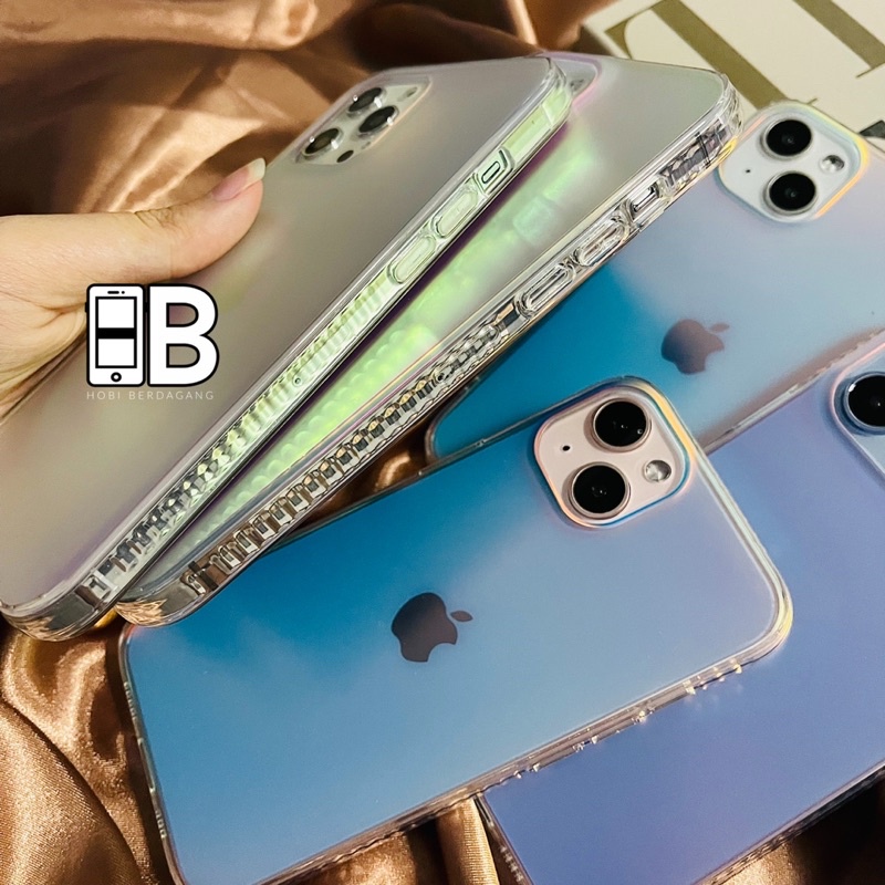 Hologram Holo Matte Shiny Color Changing Case iPhone X XR XS 11 12 13 PRO MAX