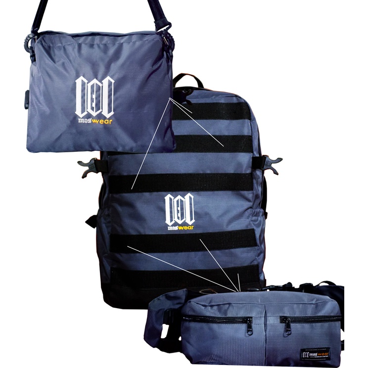 TAS RANSEL / BACKPACK 3 IN 1 / TRAVELING / WAIST BAG / SLING BAG / TRAVEL BAG / UNISEX