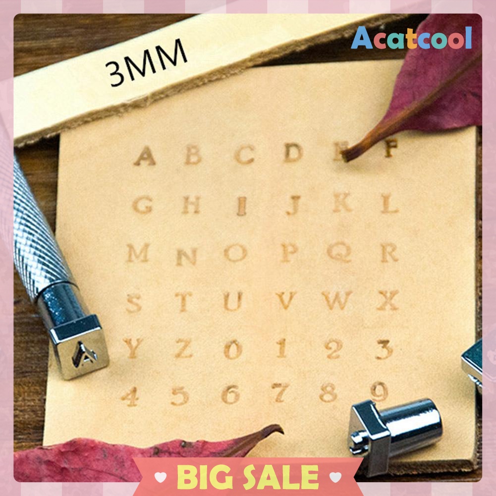 36pcs Steel Punch Alphabet Letter Number Stamper Set Metal Leather Tools