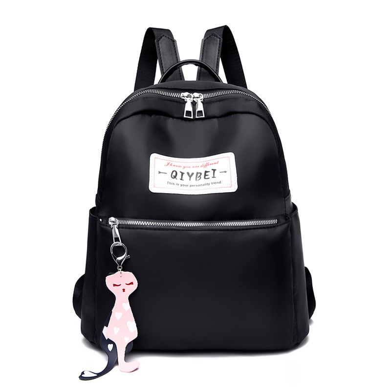 TAS RANSEL WANITA ANTI AIR HITAM TA284B5 AUGUSTA KULIAH BACKPACK IMPORT BATAM SEKOLAH KOREA TERMURAH