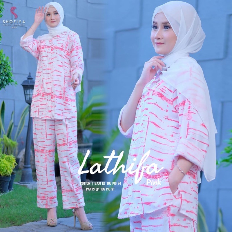 (COD) LATHIFA PAJAMAS - SETELAN WANITA MUSLIMAH TANPA JILBAB ORIGINAL BY SHOFIYA