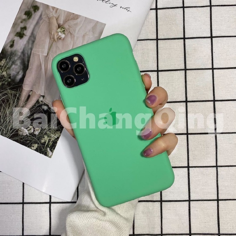 Case Bahan Silikon Warna Permen Hijau Mint Untuk Iphone 11 6 7 8 Plus 5 X Xr Max